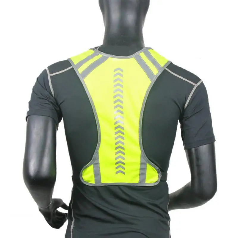 Reflective Outdoor Cycling Safety Protective Vest Bike Bicycle Harness Night Running Jogging Vest Men Women