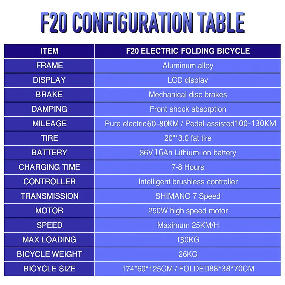 E-bike Fafrees F20 foldable 25Km/h - Cilla Scooters