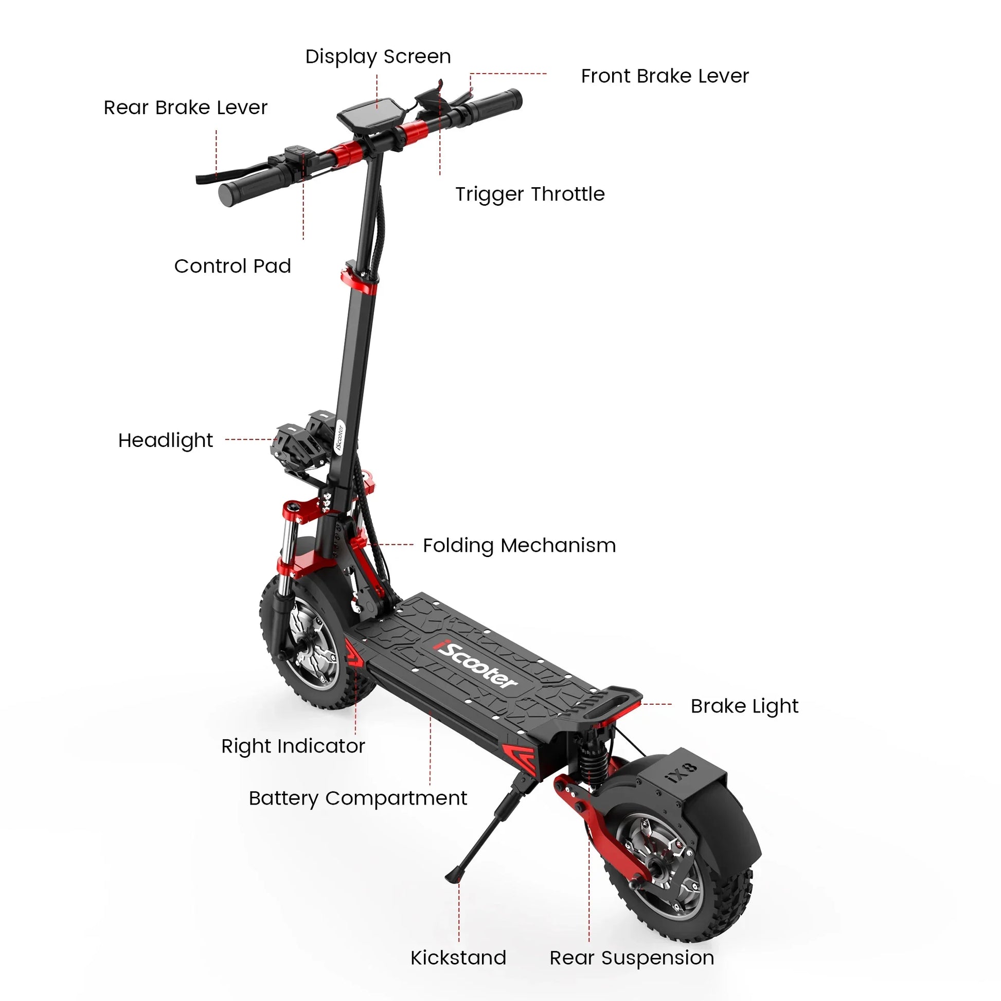 iScooter iX8 Dual Motor 60km/h - Cilla Scooters