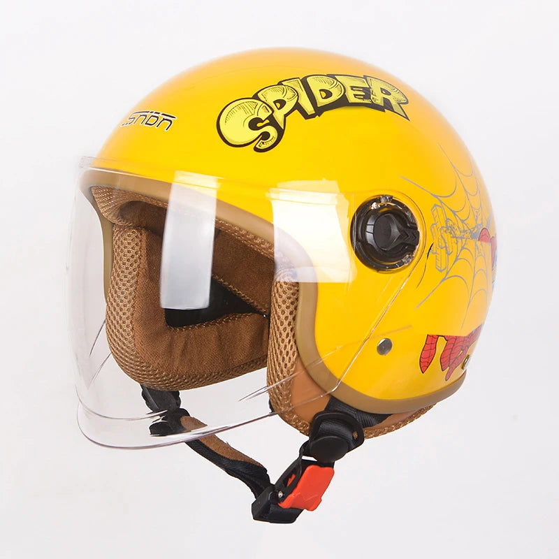 Cartoon Kids Motorcycle Helmet super hero Motorbike Children Full Face Helmet Boy Girls Protective Cycling Scooter Capacete