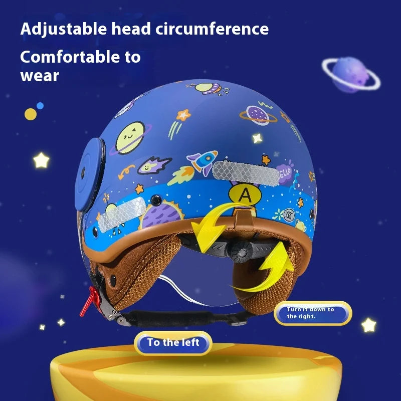 Children`s Helmet Cartoon