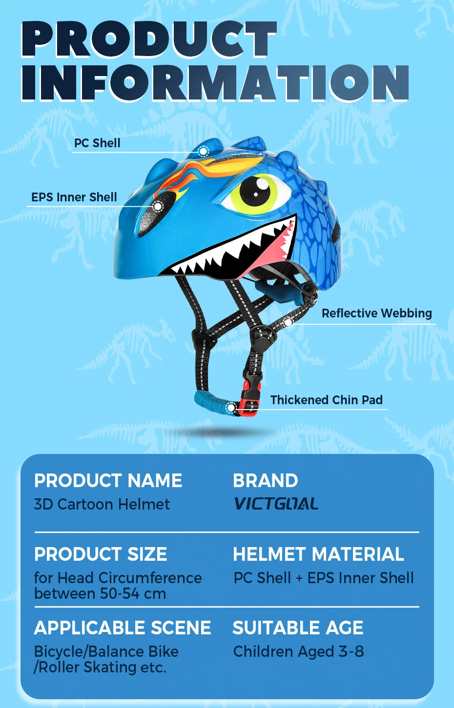 Protection kit for kids Head, Knee and Elbow Pad Sets