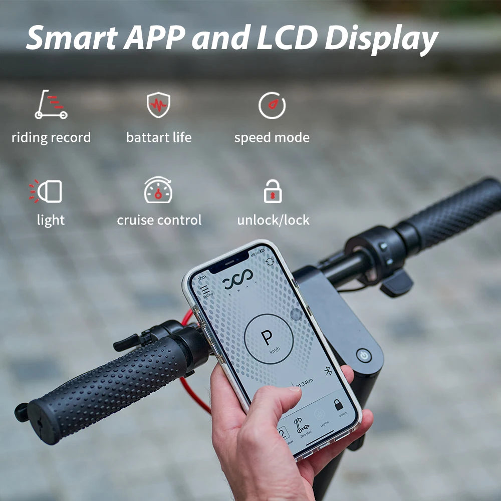 9.3 Inch W8 Electric Scooter 48V 14Ah Battery 750W Motor 30-40km Max Range 40km/h Max speed Dual Suspension E Scooters With App - Cilla Scooters