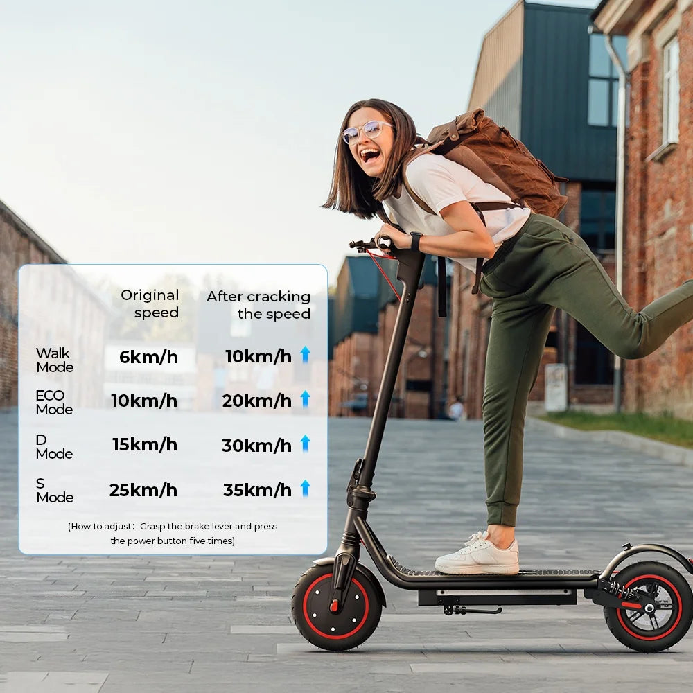 W7 E-scooter 4-Speed Modes 35km/h double shock absorbers - Cilla Scooters