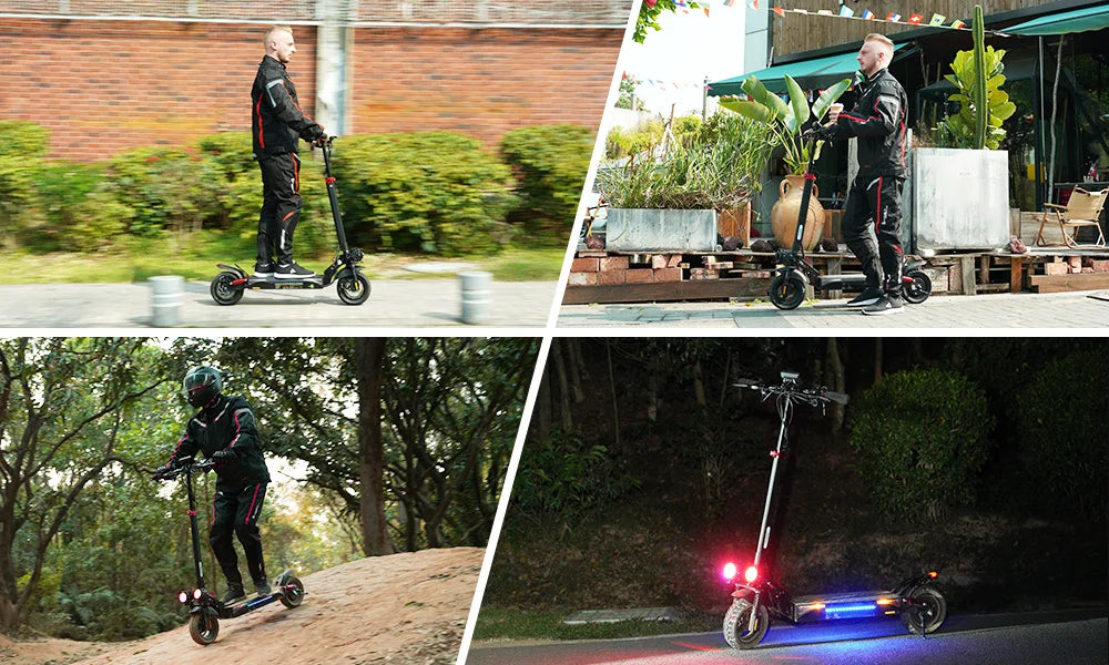 iScooter iX4 Electric Scooter 800W Motor 48V 15Ah 40-45km Range 45km/h Speed Dual Disc Brake foldable Off-Road eScooter With App - Cilla Scooters