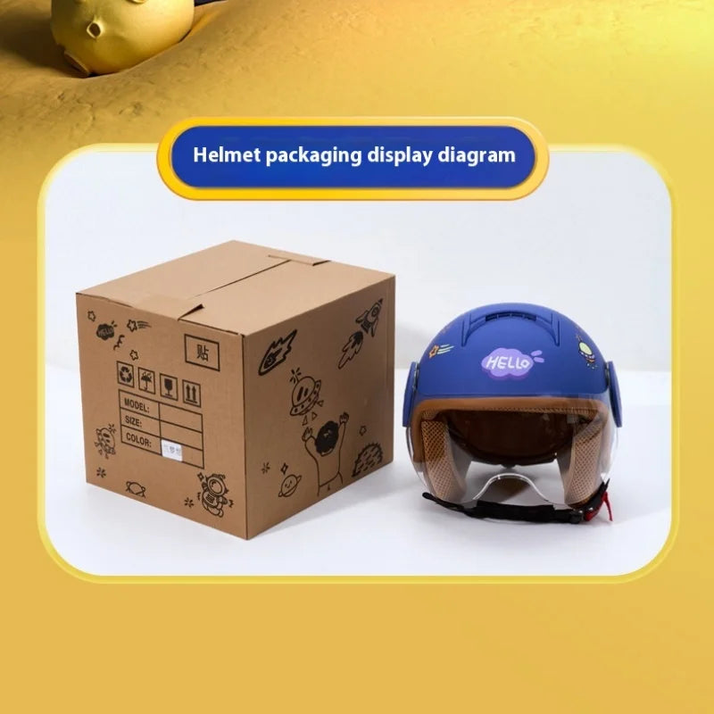 Children`s Helmet Cartoon - Cilla Scooters