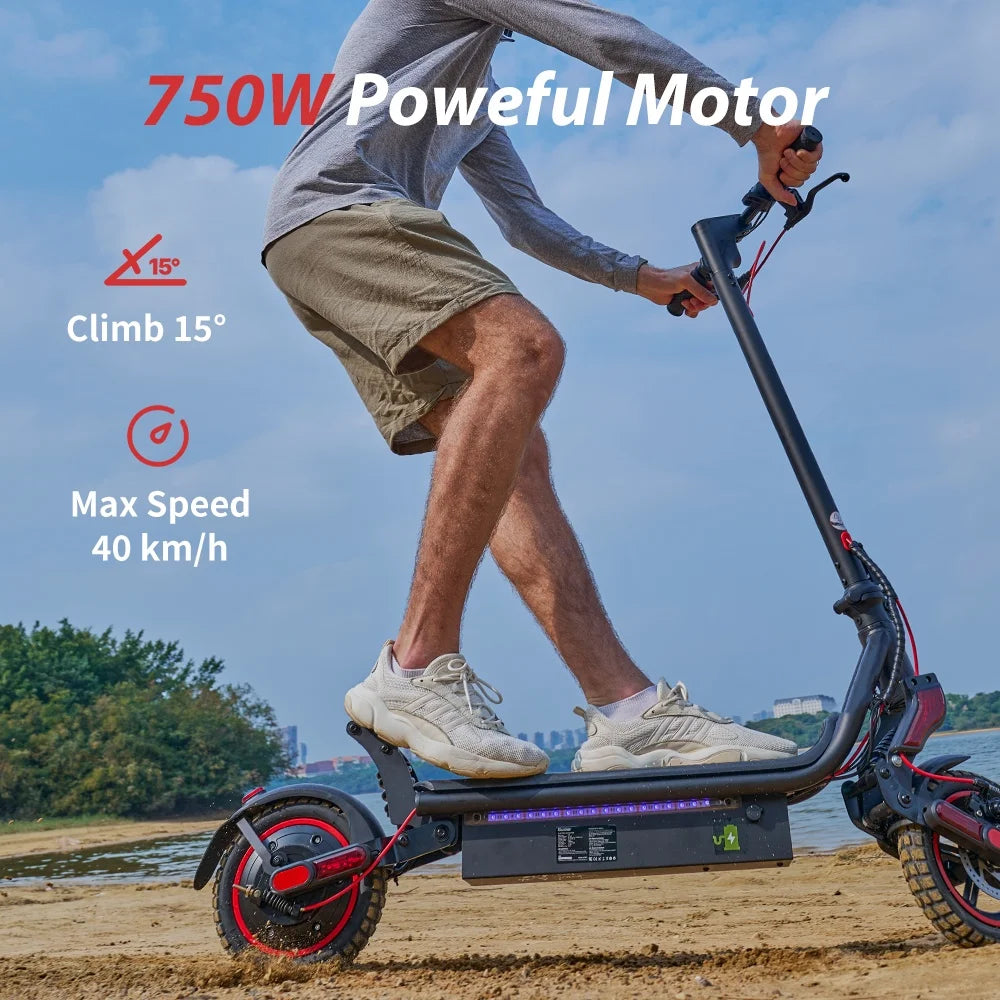 9.3 Inch W8 Electric Scooter 48V 14Ah Battery 750W Motor 30-40km Max Range 40km/h Max speed Dual Suspension E Scooters With App - Cilla Scooters