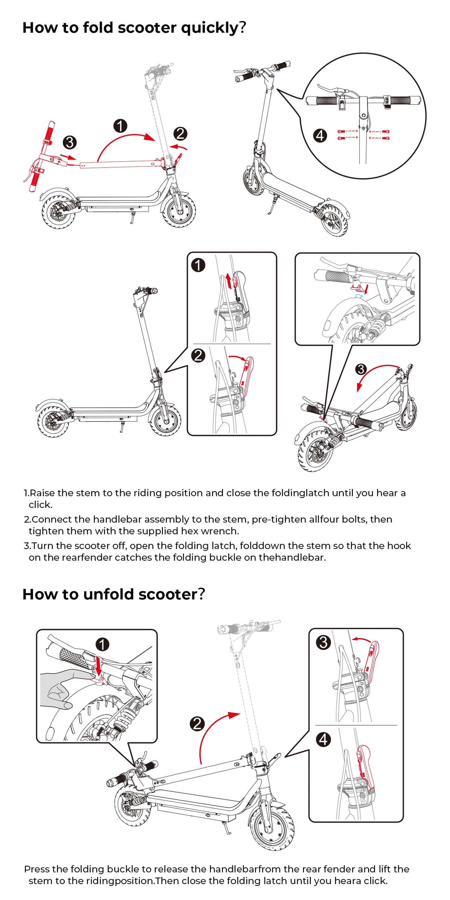 W7 E-scooter 4-Speed Modes 35km/h double shock absorbers - Cilla Scooters