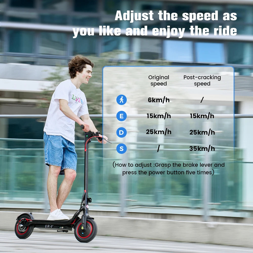 W6 Electric Scooter 10 Inch 500W Motor 36V 10.5Ah Battery 35km/h Max Speed Foldable E-Scooter With APP Dual Brakes Scooters - Cilla Scooters