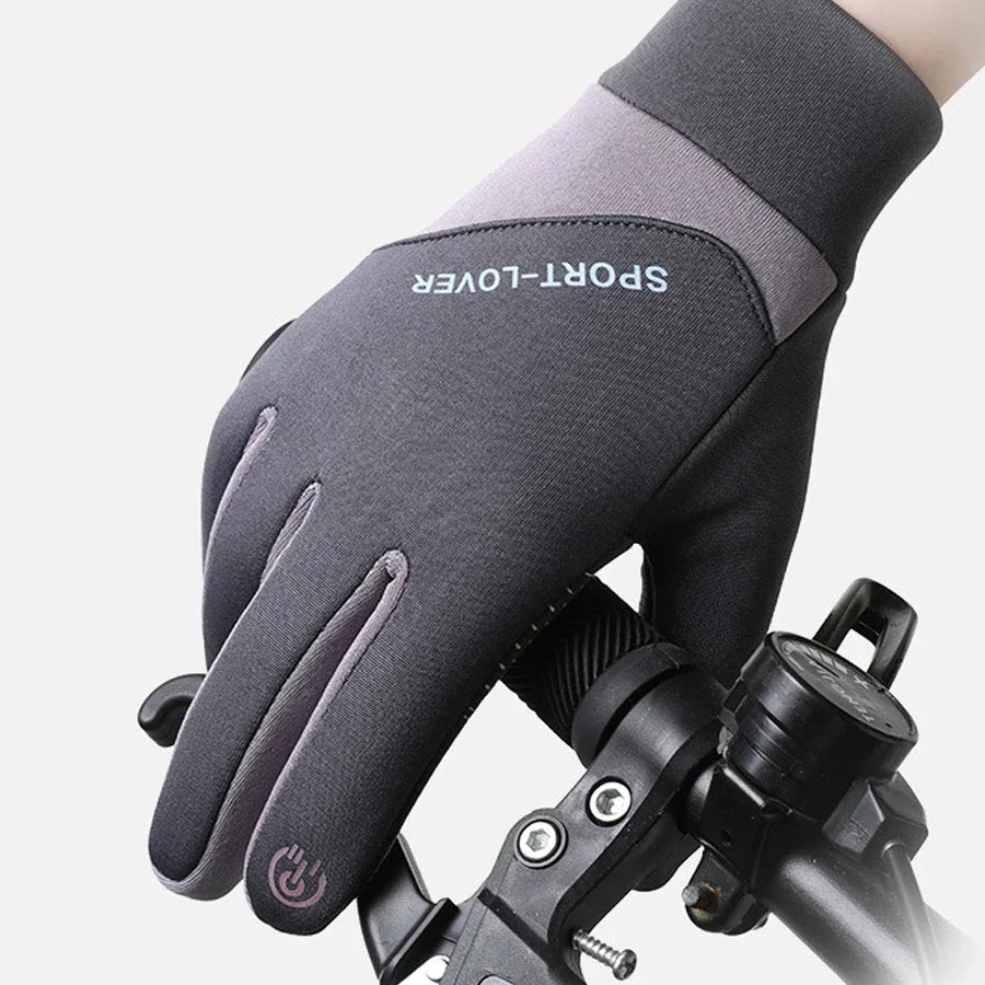 Winter Cycling Gloves for Men And Women Anti-Slip Touch Screen Compatible Windproof Lining Warm Outdoor Sports Gloves