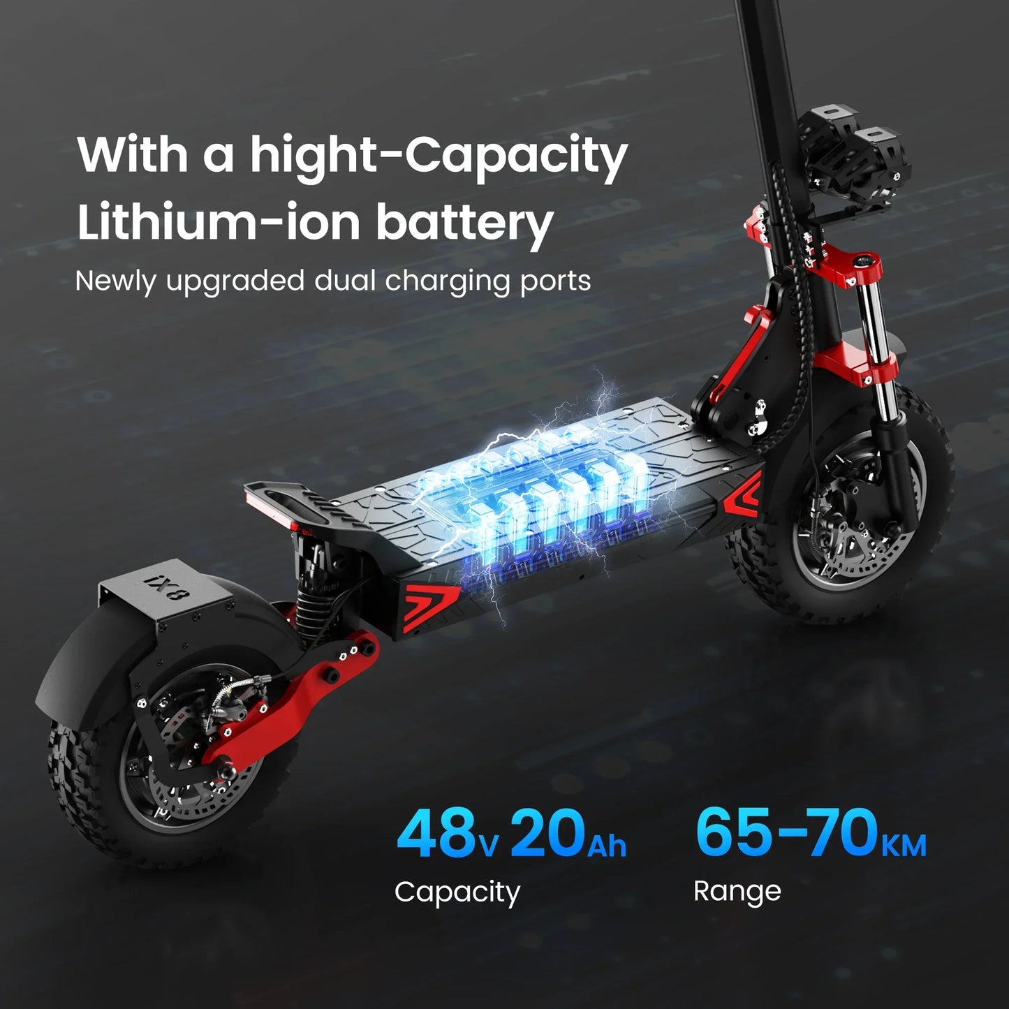 iScooter iX8 Dual Motor 60km/h - Cilla Scooters