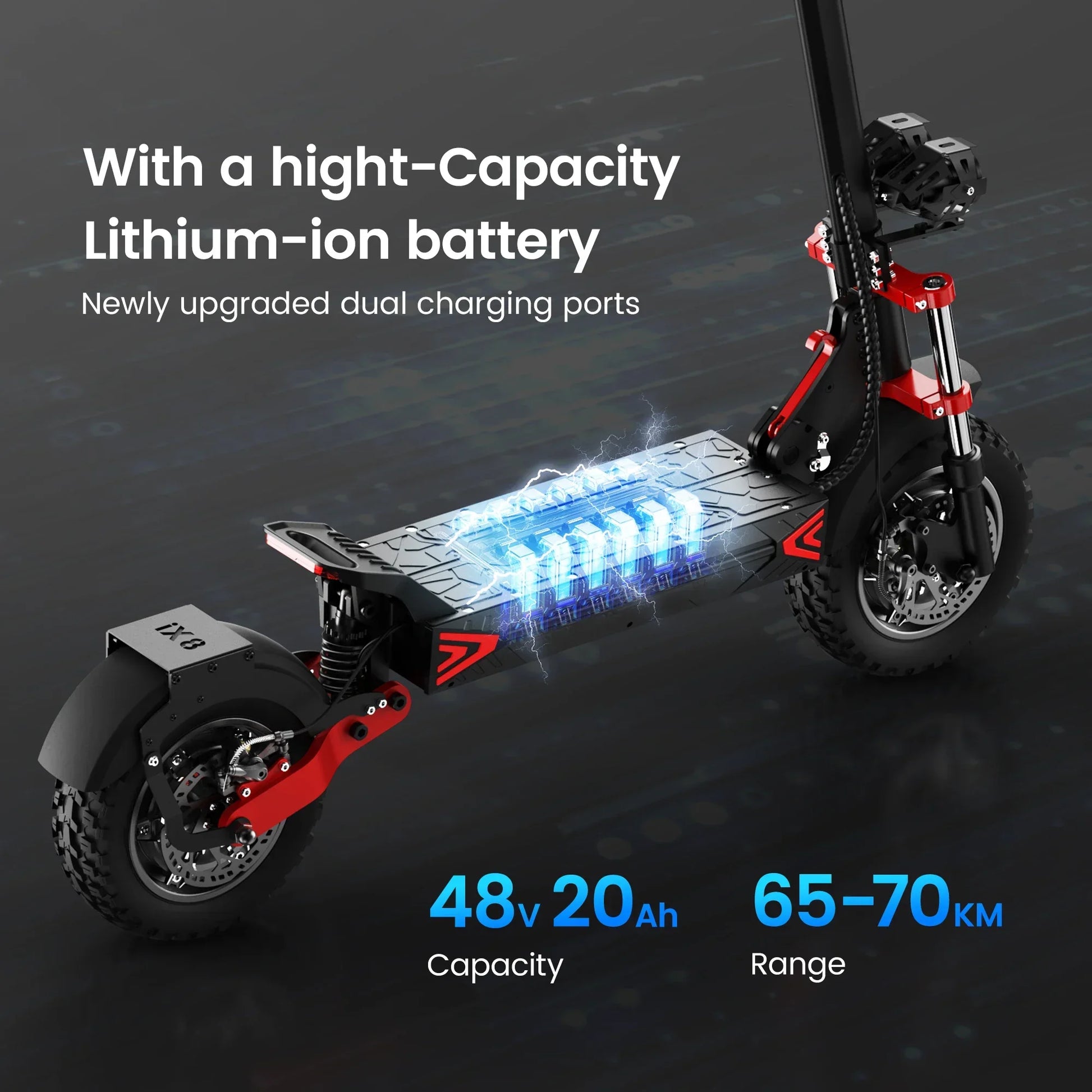 iScooter iX8 Dual Motor 60km/h - Cilla Scooters