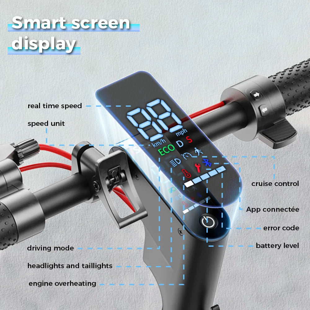 W7 E-scooter Dual Suspension Side Lights App Control 35km/h - Cilla Scooters