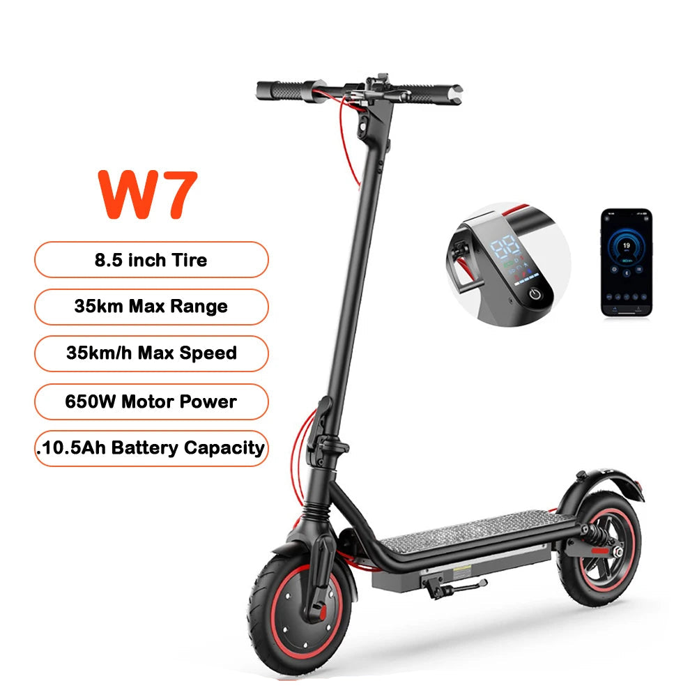 W7 E-scooter 35km/h Disc Brake Dual Shock With App - Cilla Scooters