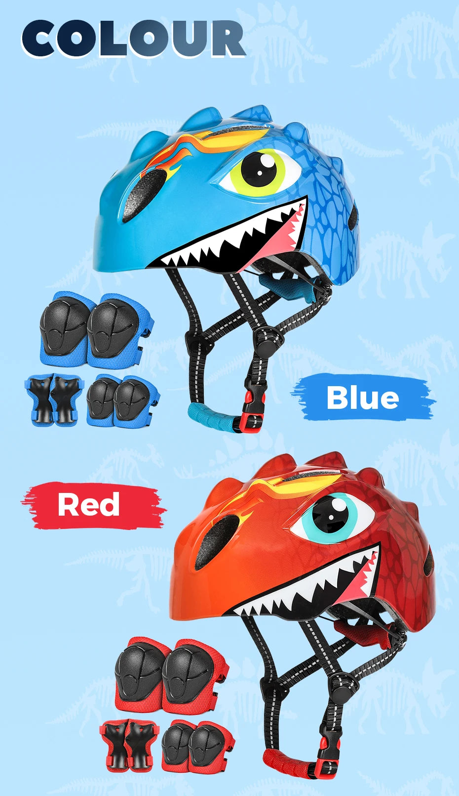 Protection kit for kids Head, Knee and Elbow Pad Sets