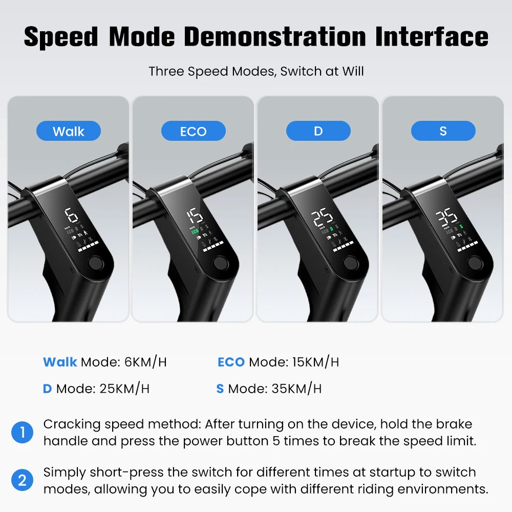 W6 Electric Scooter 10 Inch 500W Motor 36V 10.5Ah Battery 35km/h Max Speed Foldable E-Scooter With APP Dual Brakes Scooters - Cilla Scooters