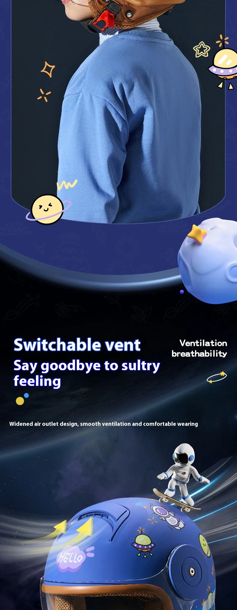 Children`s Helmet Cartoon - Cilla Scooters