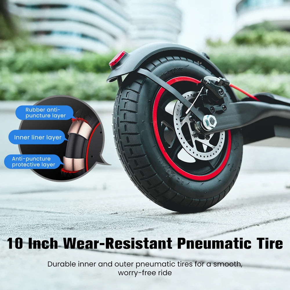 W6 Electric Scooter 10 Inch 500W Motor 36V 10.5Ah Battery 35km/h Max Speed Foldable E-Scooter With APP Dual Brakes Scooters - Cilla Scooters