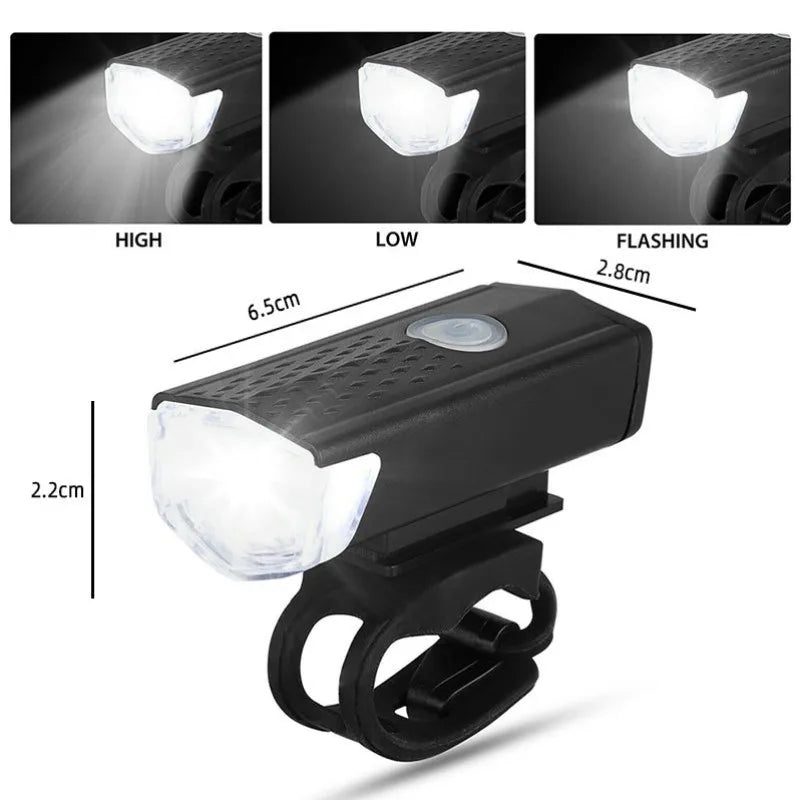 USB Rechargeable Bike Light Set Front Light with Taillight Easy to Install 3 Modes Bicycle Accessories for the Bicycle - Cilla Scooters
