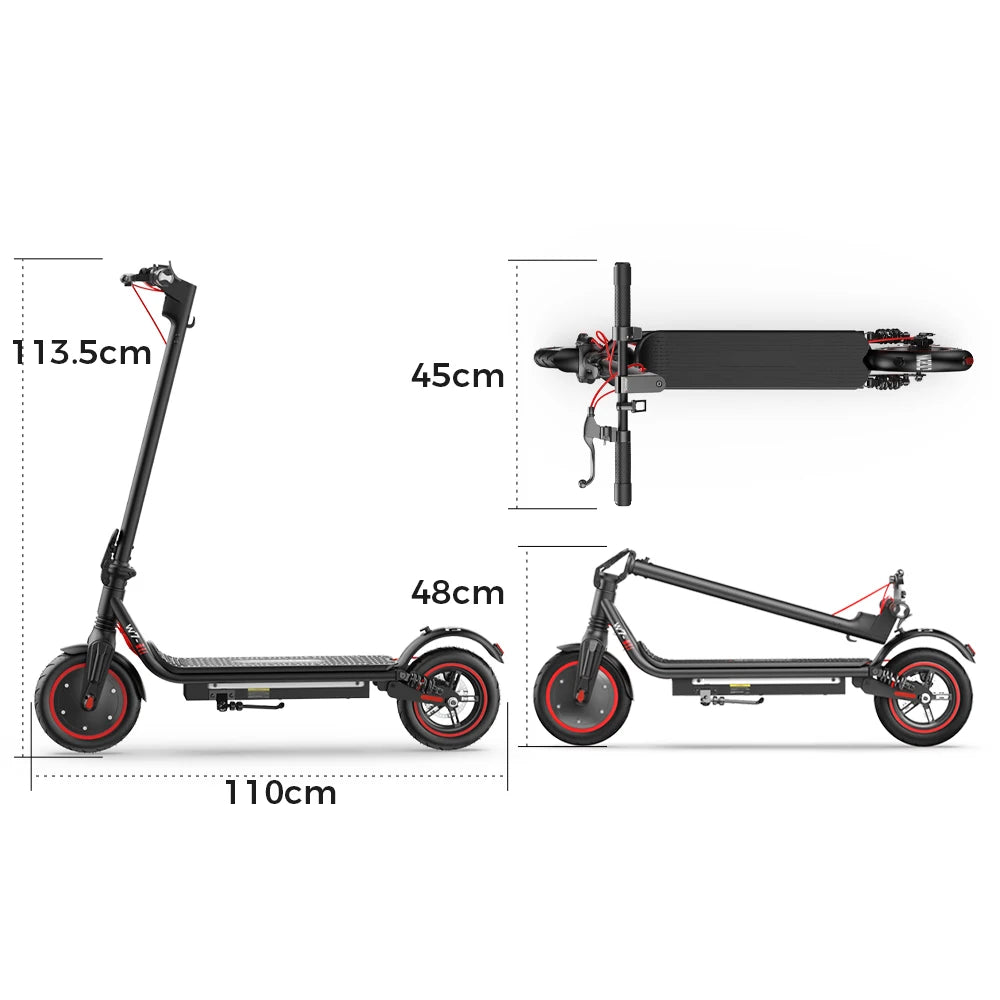 W7 E-scooter Dual Suspension Side Lights App Control 35km/h - Cilla Scooters