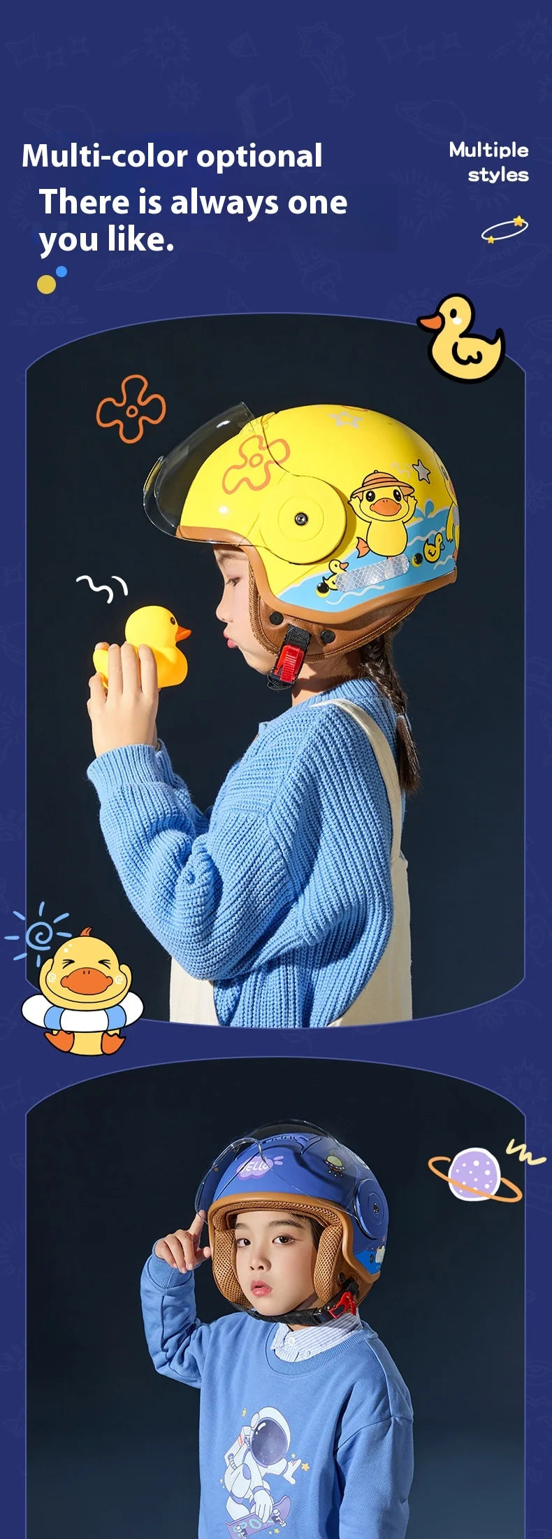 Children`s Helmet Cartoon - Cilla Scooters