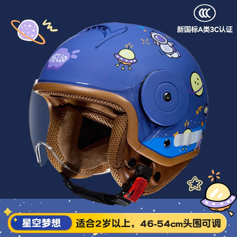 Children`s Helmet Cartoon