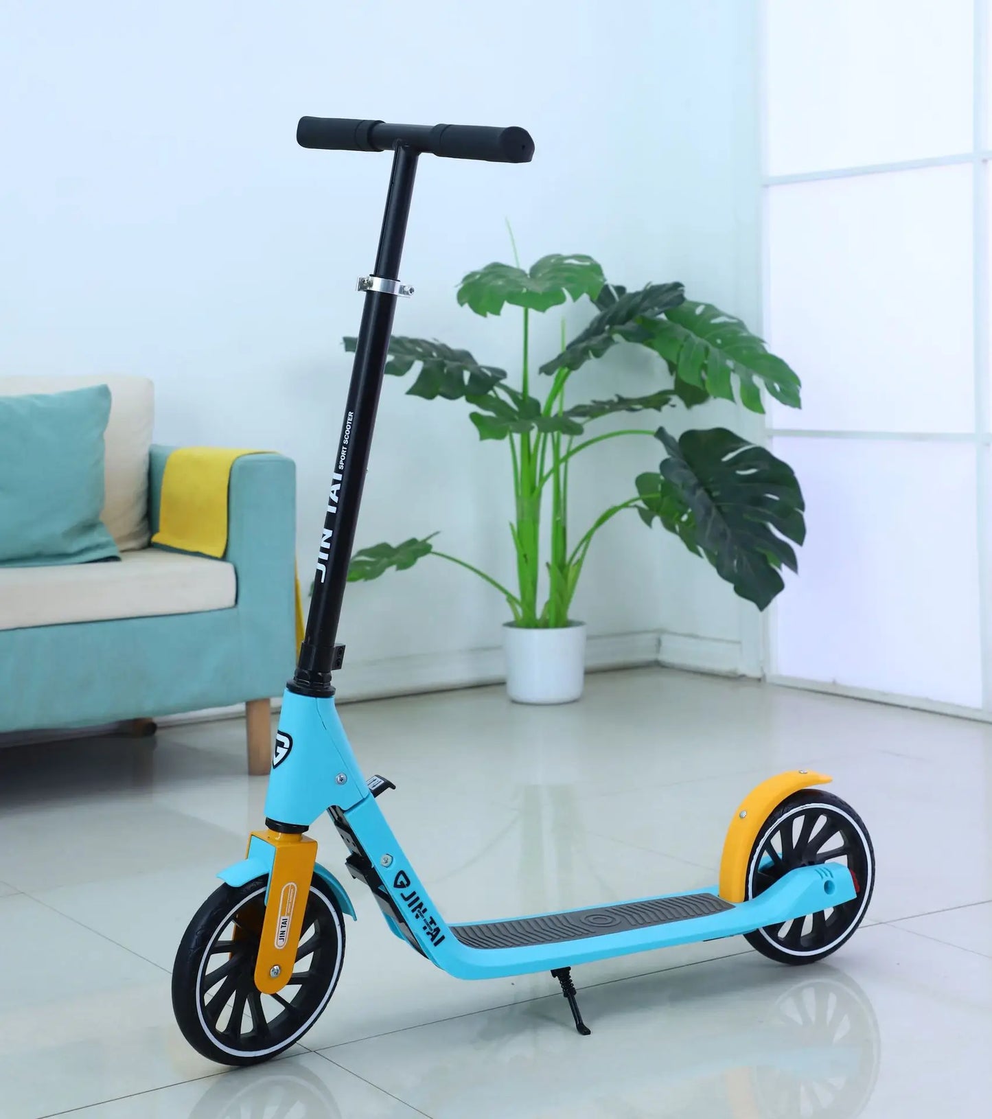 Foldable Portable Kick Scooter for Children and Teenagers One-Legged Scooter Big Two-Wheel City Work School Student Dropshipping