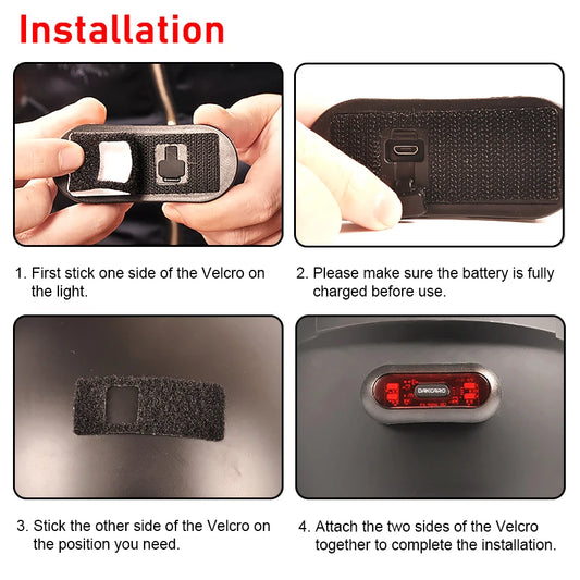 Warning Light Helmet LED Smart Light - Cilla Scooters