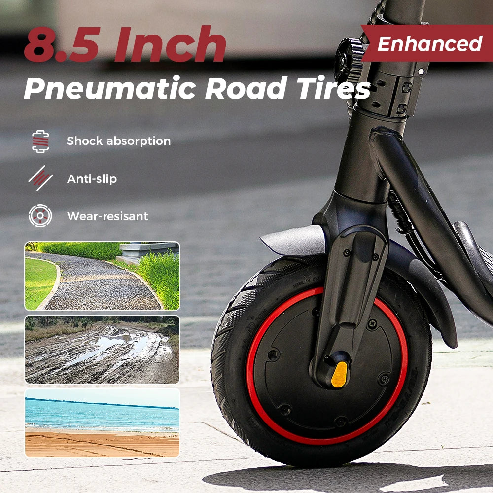 W5 E-scooter Inflatable Tire 30km/h Dual Brake With APP - Cilla Scooters