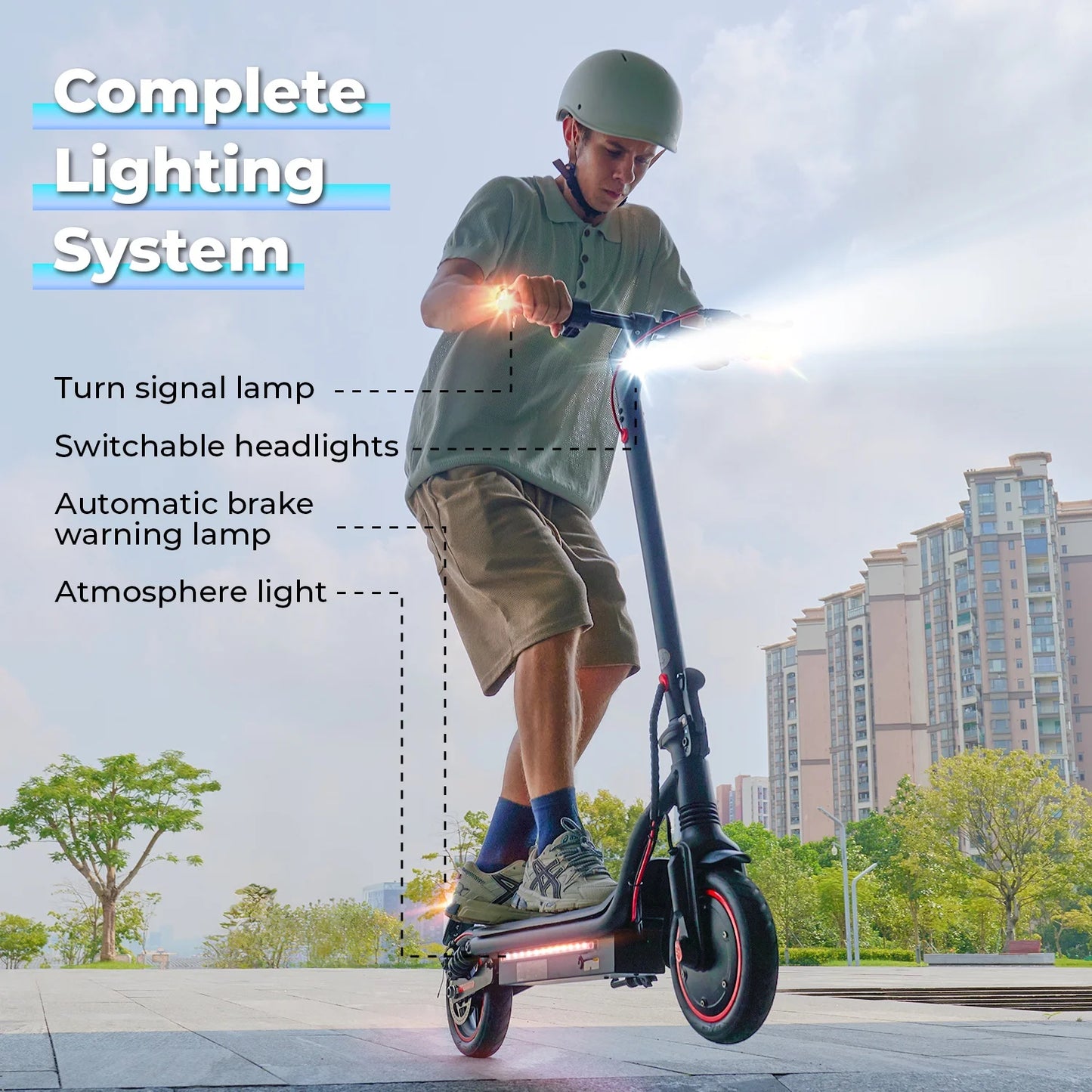W7 E-scooter 4-Speed Modes 35km/h double shock absorbers - Cilla Scooters