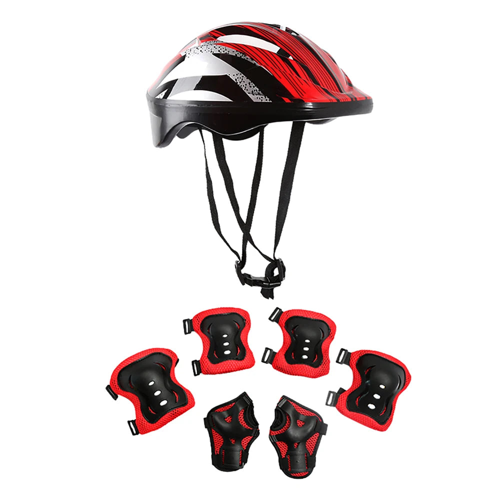 Kids protection Helmet Knee Elbow Wrist Pads