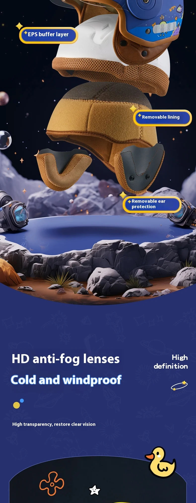 Children`s Helmet Cartoon - Cilla Scooters