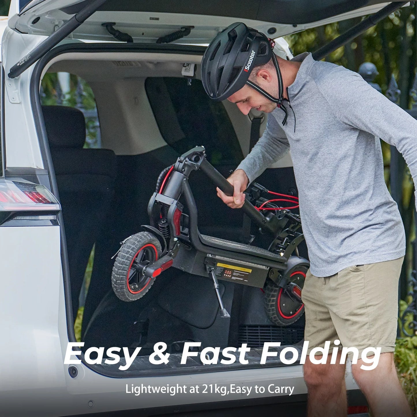 9.3 Inch W8 Electric Scooter 48V 14Ah Battery 750W Motor 30-40km Max Range 40km/h Max speed Dual Suspension E Scooters With App - Cilla Scooters