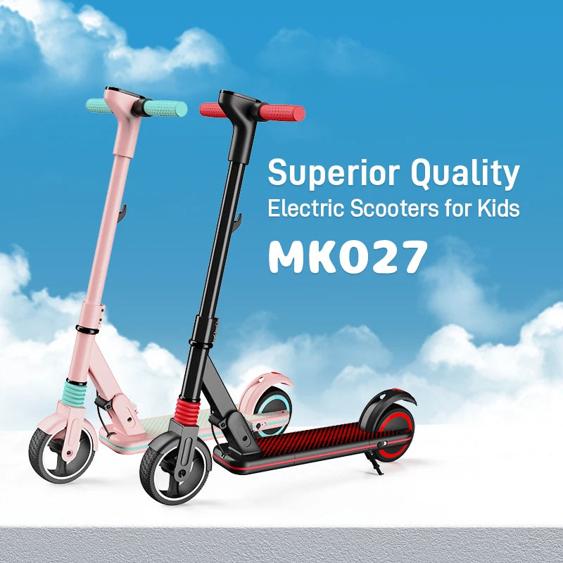 Mankeel MK027 Electric Scooter for Kids Age 6-12, 185W Children's Electric Scooters, Max 14KM/H, 5-8KM Range, Folding E-Scooter