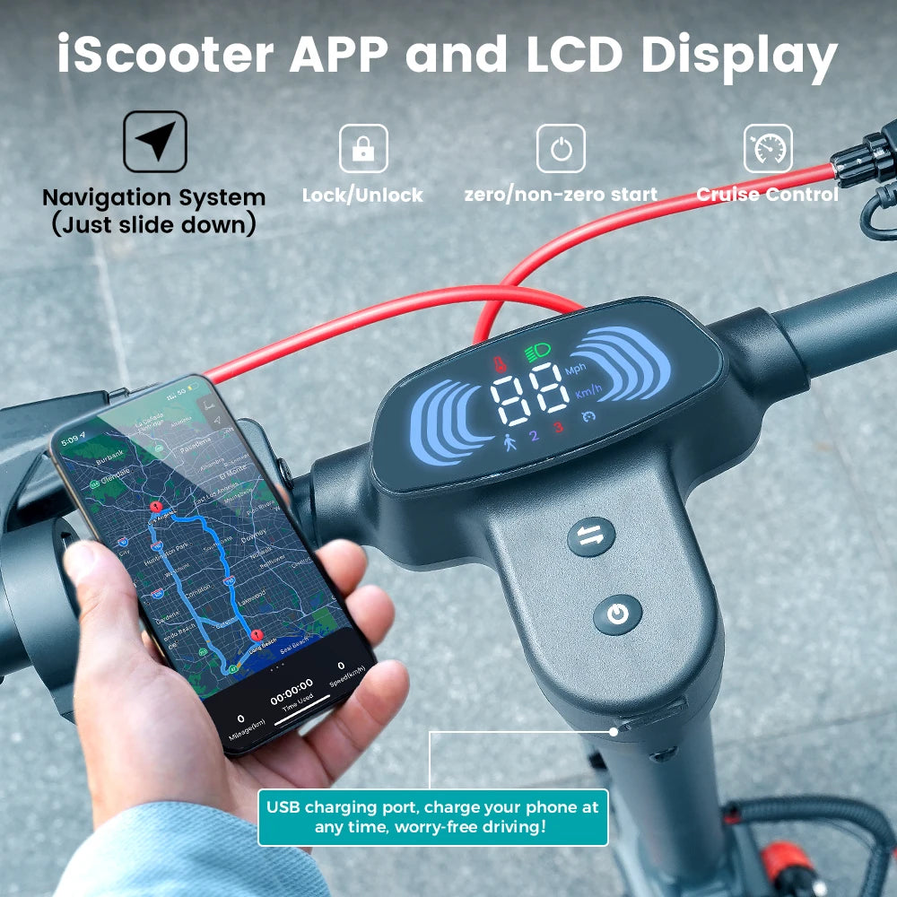 iScooter i10Pro E-scooter 45km/h with APP - Cilla Scooters