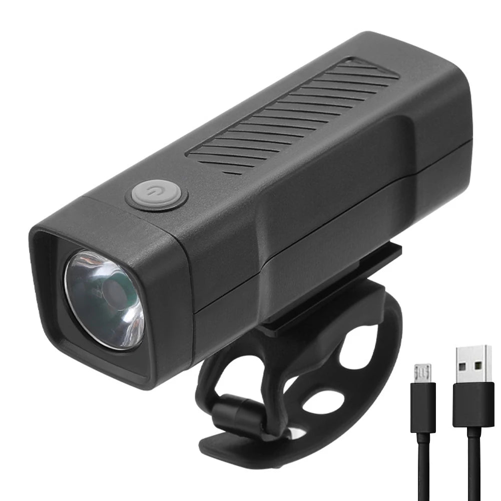 Bright Bicycle Light T6 LED Front USB Rechargeable MTB Mountain Bicycle Lamp 100LM Bike Headlight Flashlight Cycling Scooter