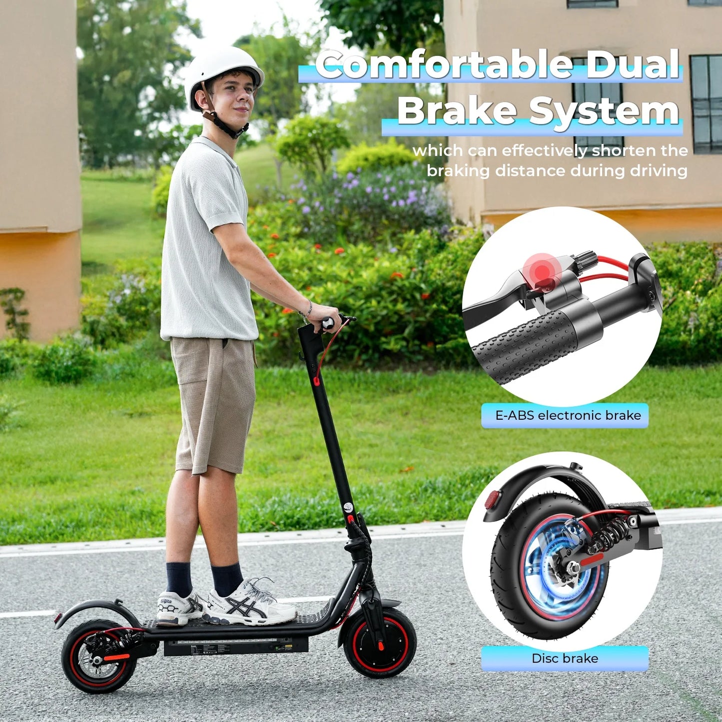 W7 E-scooter 4-Speed Modes 35km/h double shock absorbers - Cilla Scooters