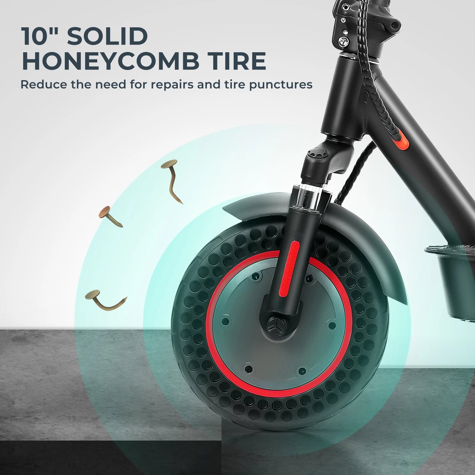 iScooter i9max Electric Scooter 36V 10Ah 500W Motor 40km Max Range 35km/h Speed 10inch Foldable Electric Kick eScooter with App - Cilla Scooters