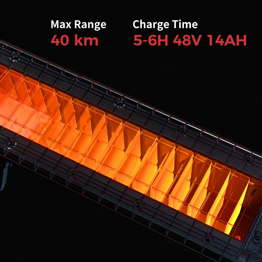 9.3 Inch W8 Electric Scooter 48V 14Ah Battery 750W Motor 30-40km Max Range 40km/h Max speed Dual Suspension E Scooters With App - Cilla Scooters