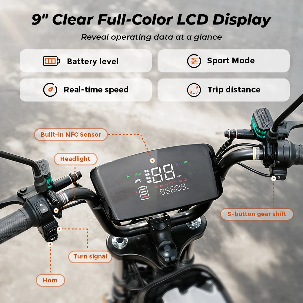 iScooter DX5 E-scooter With Seat and Basket 55KM/h - Cilla Scooters