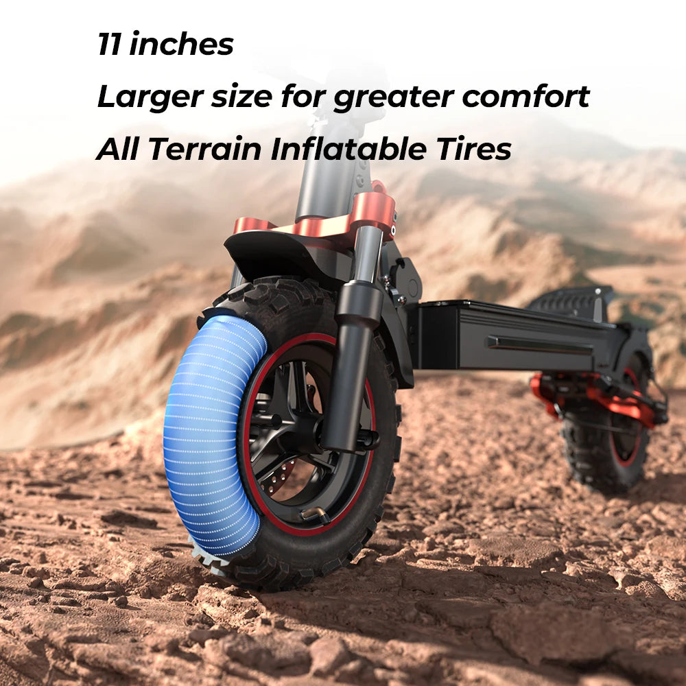IX5s Electric Scooter 15Ah 1000W power Kick Scooter Anti-skid Off Road Pneumatic fire 65km row 45 km/h Scooter - Cilla Scooters