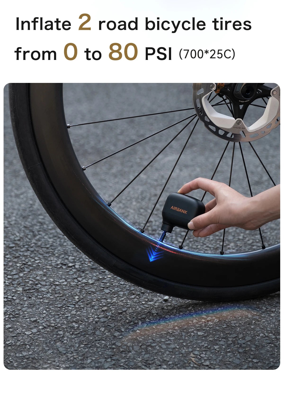 Mini Portable Bicycle Pump Rechargeable Air Inflator - Cilla Scooters