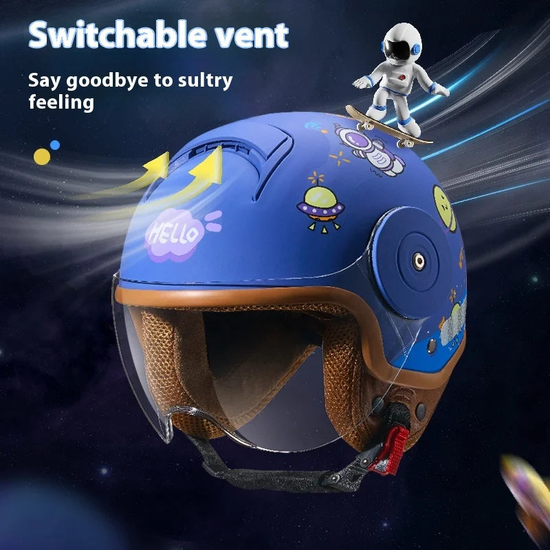 Children`s Helmet Cartoon - Cilla Scooters