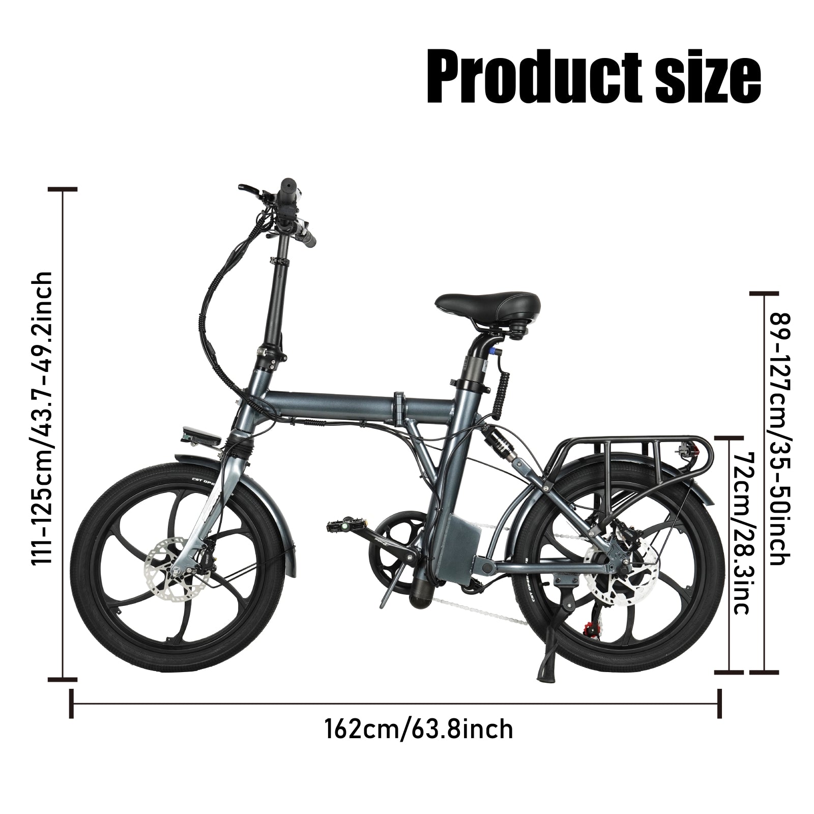 Em20 Foldable E-bike 25km/h - Cilla Scooters