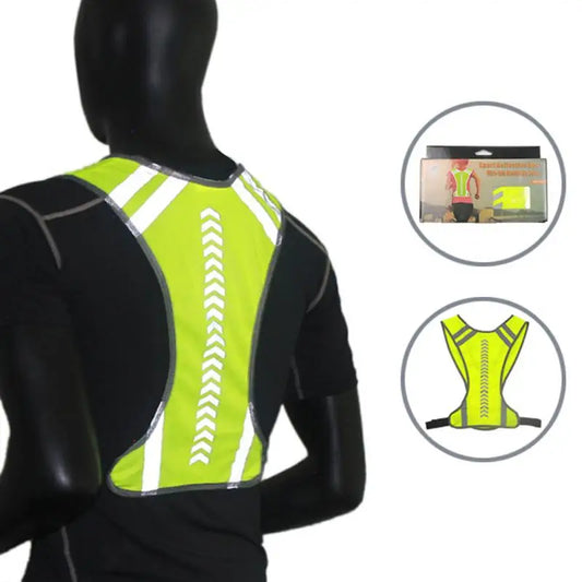 Reflective Outdoor Cycling Safety Protective Vest Bike Bicycle Harness Night Running Jogging Vest Men Women