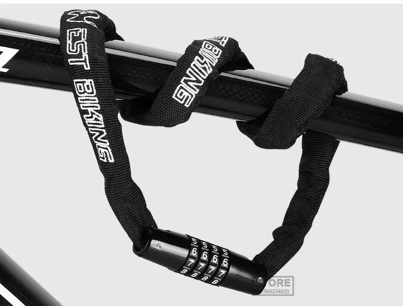 Bike Chain Lock 65-150cm Anti-theft 4 Code Safety