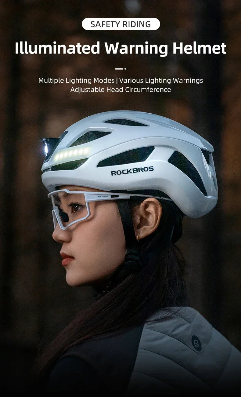 Bicycle Light Helmet Type-C Charging