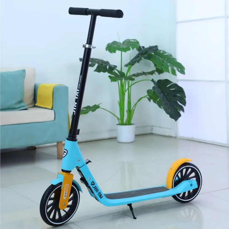 Foldable Portable Kick Scooter for Children and Teenagers One-Legged Scooter Big Two-Wheel City Work School Student Dropshipping
