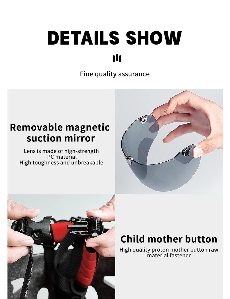 X-TIGER Bike Helmet with LED Rear Light Dual Mode Goggle Cycling - Cilla Scooters