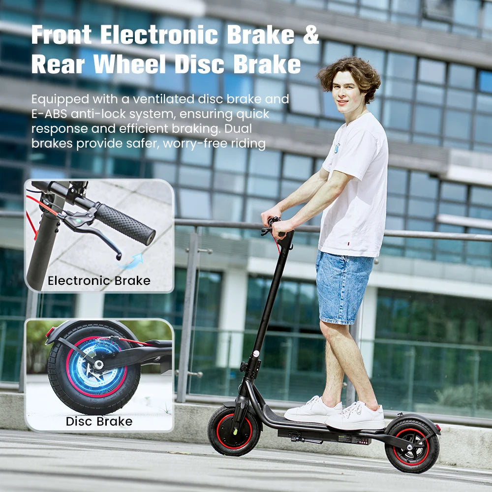 W6 Electric Scooter 10 Inch 500W Motor 36V 10.5Ah Battery 35km/h Max Speed Foldable E-Scooter With APP Dual Brakes Scooters - Cilla Scooters